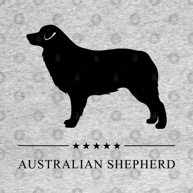 Australian Shepherd Black Silhouette by millersye